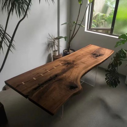 胡桃木大板茶桌